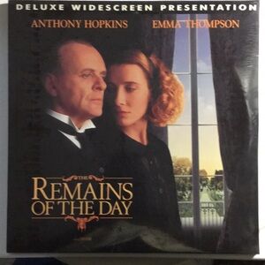 THE REMAINS OF THE DAY ANTHONY HOPKINS. EMMA THOMPSON LASER DISC MOVIE